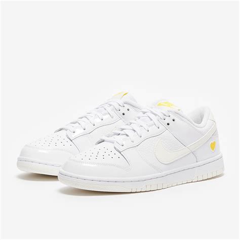 Nike Sportswear Womens Dunk Low Whitesailopti Yellow Trainers Womens Shoes