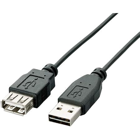 Amazon co jp エレコム USBケーブル 延長 USB2 0 USB A オス to USB A メス リバーシブルコネクタ