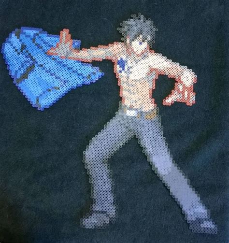 Gray Fullbuster Fairy Tail Perler By Aesynnezephyrstorm On Deviantart