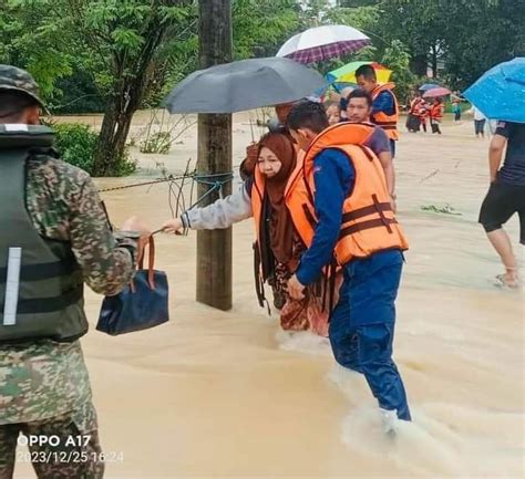 Jumlah Mangsa Banjir Di Kelantan Terengganu Pahang Terus Meningkat