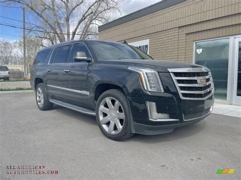 2018 Cadillac Escalade Esv Luxury 4wd In Black Raven For Sale Photo 2 182782 All American