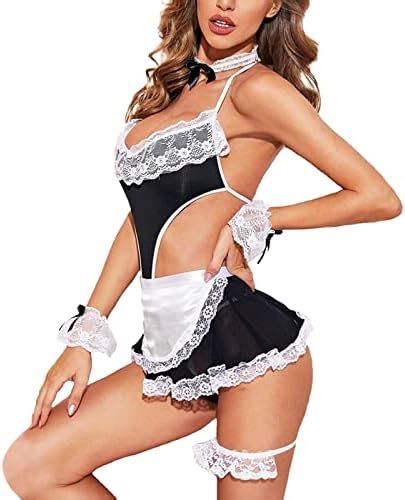 Damen Sexy Outfit Set für sex 2 Teiler High Waist Fasching Mollige Reiwäsche 75d Rot Tanga