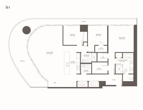 Brickell Flatiron Luxury Condos Floor Plans