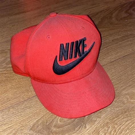 Nike SnapBack Cap Red + Black Worn a couple times... - Depop