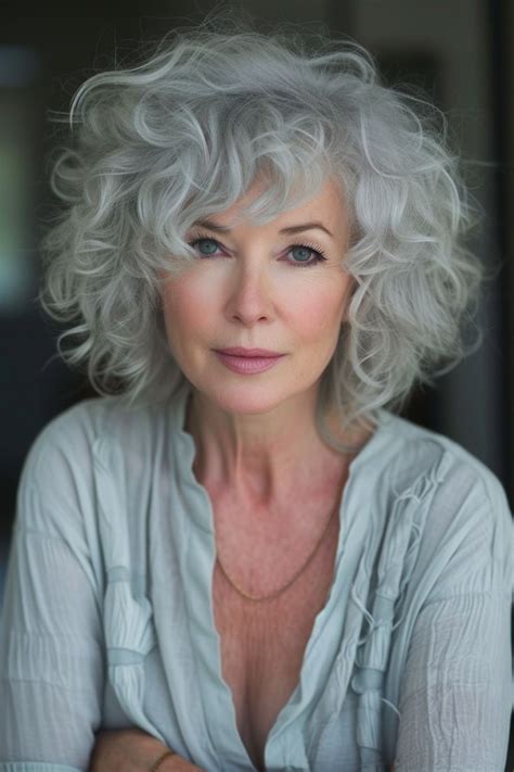 79 Curly Hairstyles For Women Over 60 In 2024 Grey Curly Hair Curly Hair Styles Grey Hair