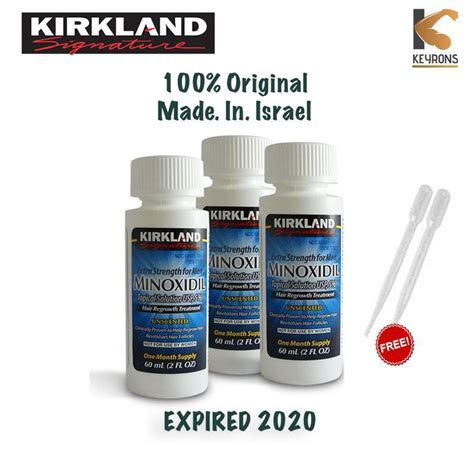 Jual Kirkland Minoxidil 5 Bonus Pipet Original Penumbuh Rambut Wak