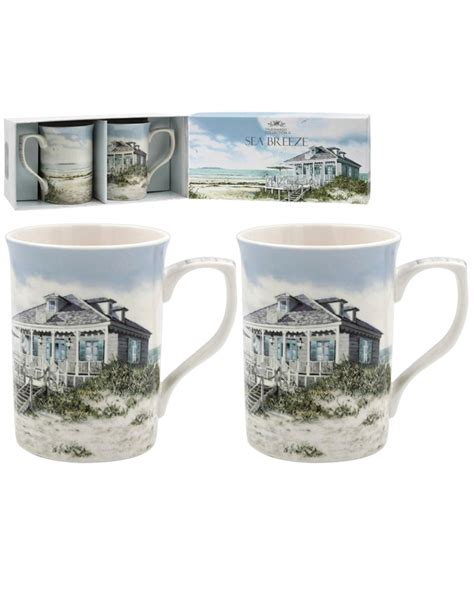 The Leonardo Collection Sea Breeze Print Pc Mug Set Lesser Pavey