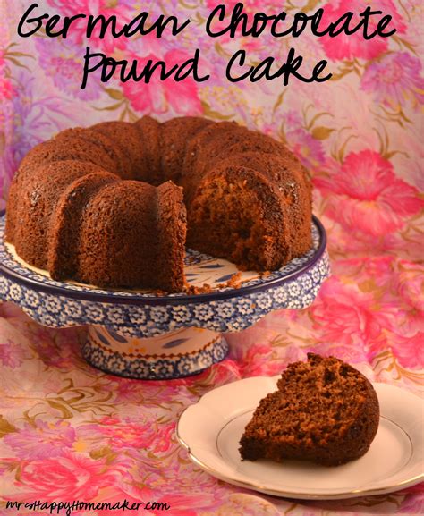 German Chocolate Pound Cake Mrs Happy Homemaker