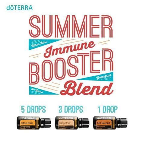 Doterra Summer Immune Booster Diffuser Blend Grapefruit On Guard