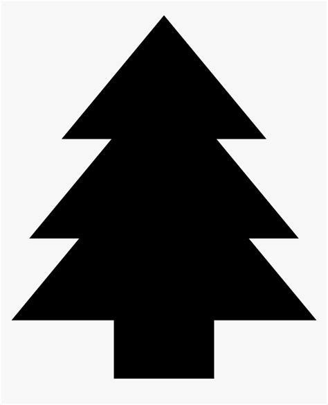 Christmas Tree Silhouette Svg, HD Png Download - kindpng