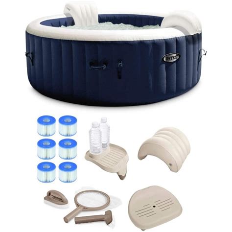 Intex PureSpa Plus Person Portable Inflatable Hot Tub Bubble