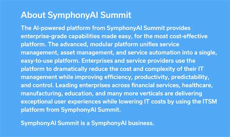 SymphonyAI Summit Takes Center Stage As The Preferred IT Service