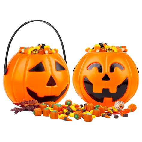 Highland - Halloween Pumpkin Candy Bucket - Orange - 2 pcs