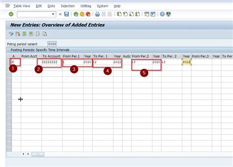 Define Posting Period Variant In Sap