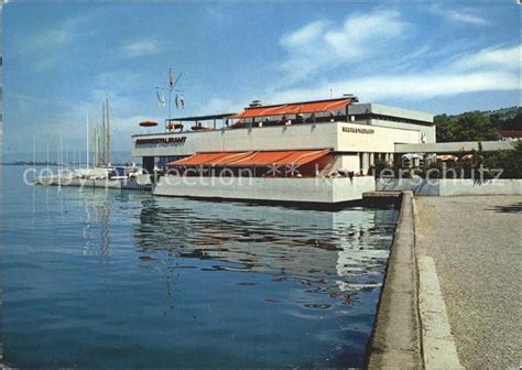 Postkarte Carte Postale Rorschach Bodensee Seerestaurant Manuskript