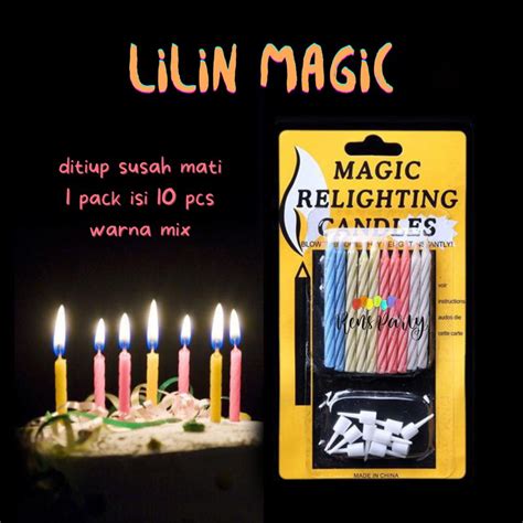 Jual LILIN ULANG TAHUN MAGIC LILIN AJAIB LILIN SUSAH MATI Shopee