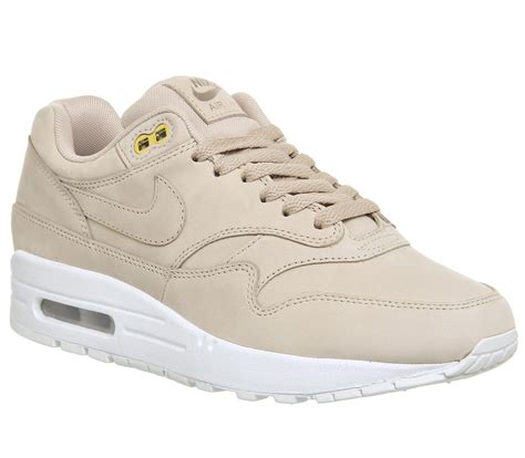 Nike Air Max 1 Trainers Bio Beige White Sneaker Damen