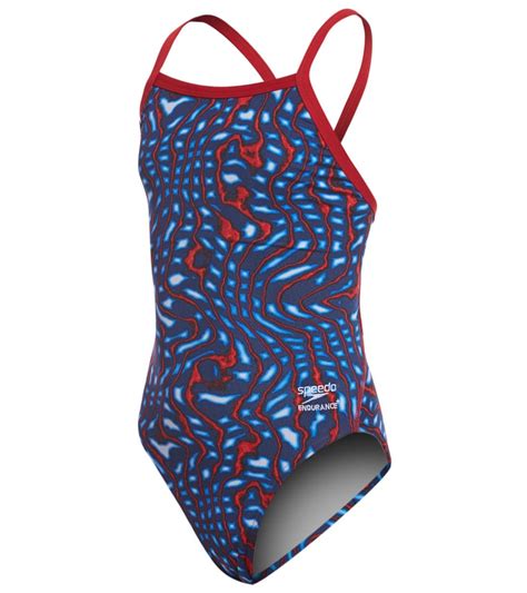 Speedo Endurance Girls Amplified Pulse Flyback One Piece Swimsuit At