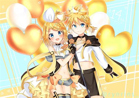 Kagamine Rin Len Rynrins Illustrations Art Street