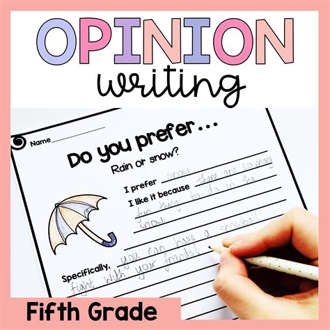 Writing Prompts For Fifth Grade Students