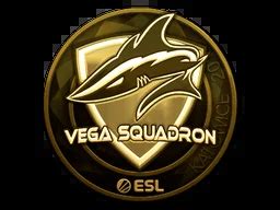 Vega Squadron Gold Katowice 2019 CSGO Sticker Price CS GO Captain