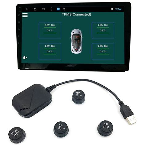 USB Android TPMS lastik basıncı izleme sistemi ekr Grandado