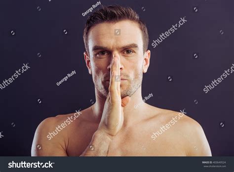 Portrait Handsome Naked Man Looking Camera Stock Photo 403649524 Shutterstock