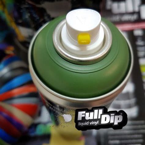 Pintura Spray Full Dip Verde Militar Mate Ml Totcar