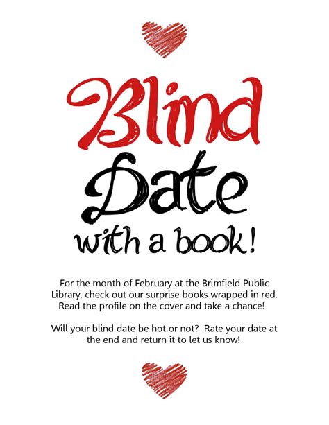 Blind Date With A Book Is Just Around The Corner Brimfield Public