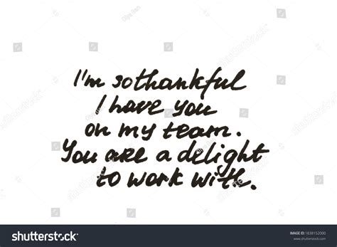 Thankful Have You On My Team Stock Illustration 1838152000 | Shutterstock