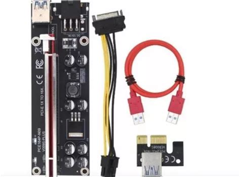 Placa Riser S Plus Pci E Cabo Usb Extensor Cm Parcelamento