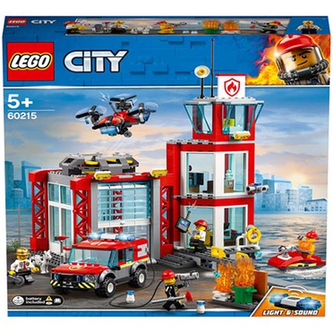 Lego City La Caserne De Pompiers Pas Cher Auchan Fr