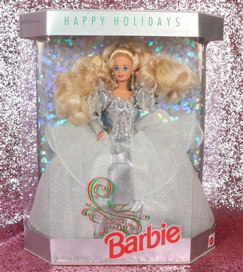 1992 Happy Holidays Barbie Doll Mattel 1429 Special Edition Blonde