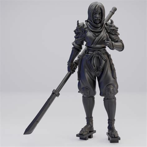 Hot Goblin アヒュマ忍者B ミニチュア 長刀装備 ホットゴブリン