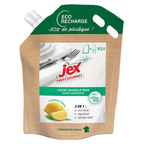 Ecorecharge Liquide Vaisselle Citron 750 Ml Jex Manutan Fr