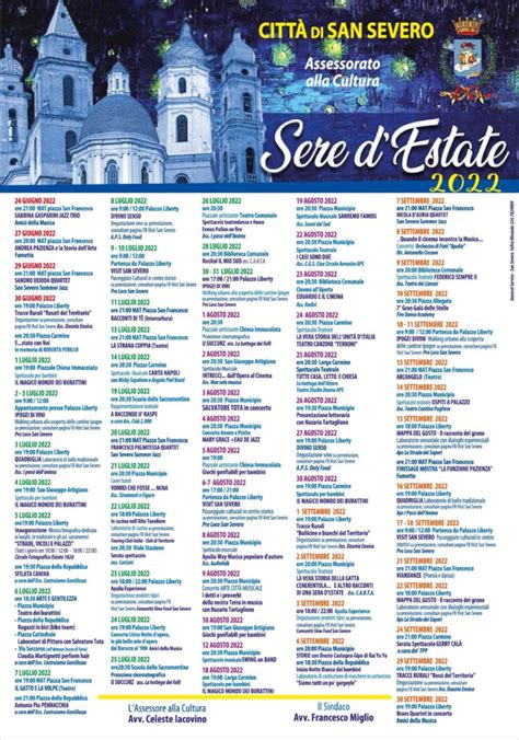 Sere D Estate A San Severo Eventi Per Tutti I Gusti