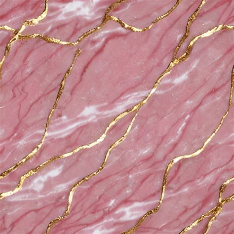 Pink Marble With Gold Veins Pattern Creative Fabrica