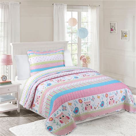 Marcielo Childrens 2 Piece Bedspread Quilts Set Twin Size Printed