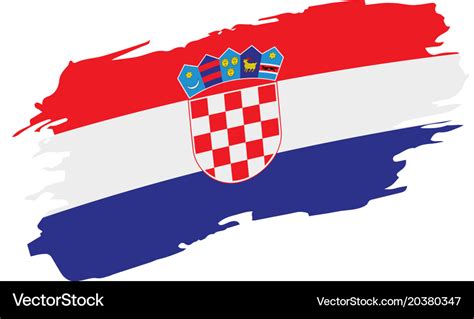 Croatia Flag Royalty Free Vector Image Vectorstock