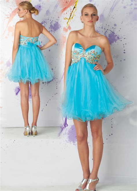 Prom Strapless Baby Doll Dress