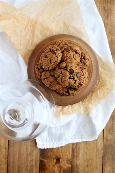 Almond Butter Oatmeal Chocolate Chip Cookies The Wheatless Kitchen