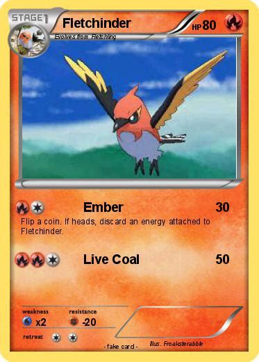 Pokémon Fletchinder 4 4 - Ember - My Pokemon Card