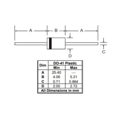 Diode IN4004 (400V/1A)