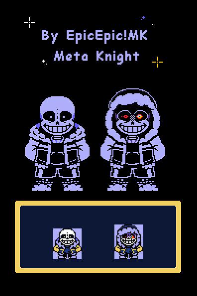 Outertale And Outerdust Sans Sprite By Epicmkmetaknight On Deviantart