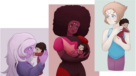 Three Gems And A Baby Steven Universe Speedpaint Youtube