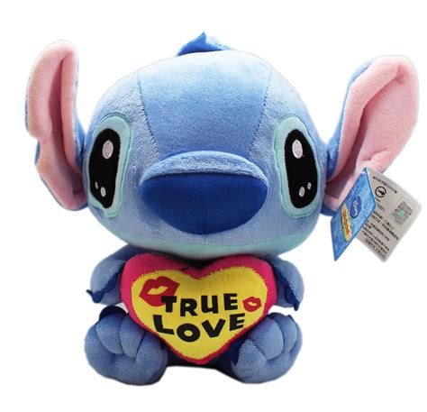 Disneys Lilo And Stitch True Love Heart Kids Medium Size Plush Toy