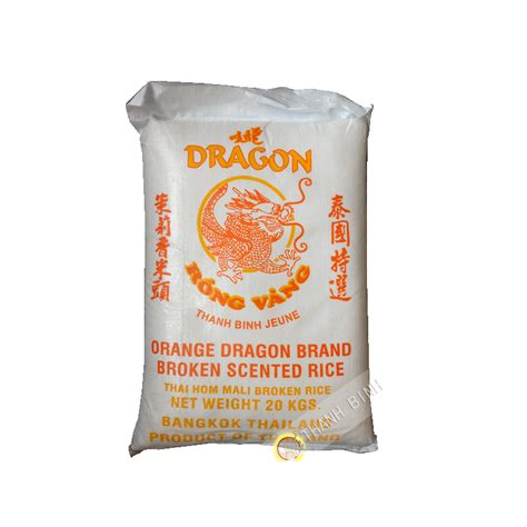 Riz Parfumé Cassé 2 Fois Dragon Or 20kg Thailande