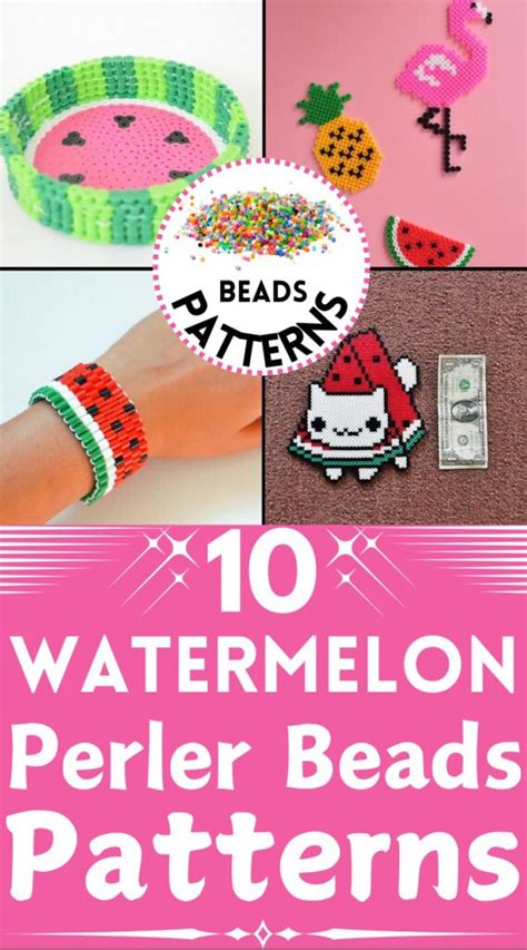 10 Easy Watermelon Perler Beads Patterns For Beginners Julie Ann Art