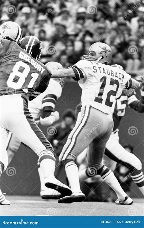 Roger Staubach Dallas Cowboys Editorial Photo Image Of Player Roger