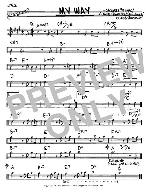 My Way | Sheet Music Direct